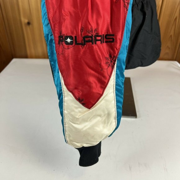 Vintage Polaris Snowmobile Sled Thermo-Loft Insulated Racing Ski Jacket Medium - Picture 7 of 12